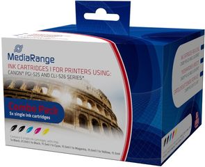 INKJET MEDIARANGE ΣΥΜΒΑΤΟ ΓΙΑ ΕΚΤΥΠΩΤΕΣ CANON (MULTIPACK) (PGI-525, CLI-526)