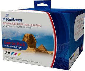 INKJET MEDIARANGE ΣΥΜΒΑΤΟ ΓΙΑ ΕΚΤΥΠΩΤΕΣ CANON (MULTIPACK) (PGI-570, CLI-571)