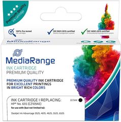 INKJET MEDIARANGE ΣΥΜΒΑΤΟ ΓΙΑ ΕΚΤΥΠΩΤΕΣ HP BLACK NO.655 CZ109AE - (MRHP655BK)