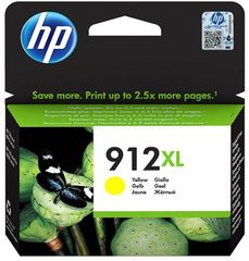 HP INKJET CARTRIDGE NO 912XL HIGH YIELD YELLOW 825P - (3YL83AE)