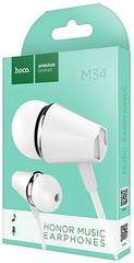 HOCO M34 HANDS FREE EARPHONES STEREO 3.5 MM ΛΕΥΚΟ