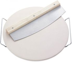 LEIFHEIT 3159 PIZZA STONE WITH CHOPPING KNIFE