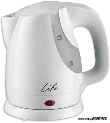 LIFE WK-004 PLASTIC ELECTRIC KETTLE 1L WHITE