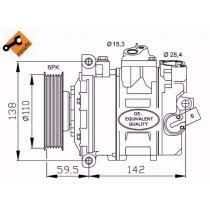 ΚΟΜΠΡΕΣΕΡ AIR CONDITION | AUDI SEAT SKODA VW DIESEL NISSENS 890632 eautoshop gr-thumb-1
