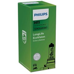 ΛΑΜΠΑ PHILIPS H11 12V 55W LONGLIFE ECOVISION 4x ΔΙΑΡΚΕΙΑ ΖΩΗΣ