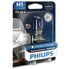 Λάμπα Philips H1 12V 55W Diamond Vision 5000K 12258DVB1