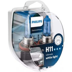 Λάμπες Philips H11 Diamond Vision 12V 55W 5000K 12362DVS2