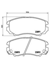 Σετ Τακάκια BREMBO P30018