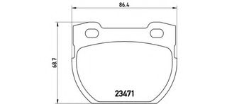 Σετ Τακάκια BREMBO P44007