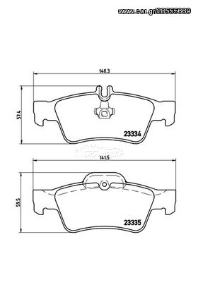 Σετ Τακάκια BREMBO P50052