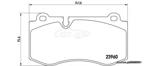 Σετ Τακάκια BREMBO P50074