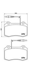 Σετ Τακάκια BREMBO P61064