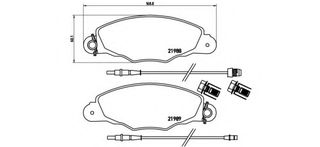 Σετ Τακάκια BREMBO P61102