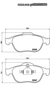 Σετ Τακάκια BREMBO P68030