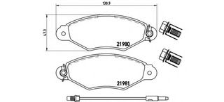 Σετ Τακάκια BREMBO P68042