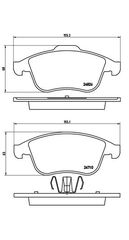 Σετ Τακάκια BREMBO P68047