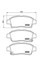 Σετ Τακάκια BREMBO P83050