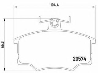 Σετ Τακάκια BREMBO P85010