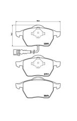 Σετ Τακάκια BREMBO P85045