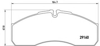 Σετ Τακάκια BREMBO PA6022