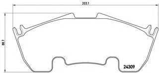 Σετ Τακάκια BREMBO P50079