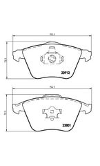 Σετ Τακάκια BREMBO P10012