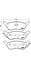 Σετ Τακάκια BREMBO P11014