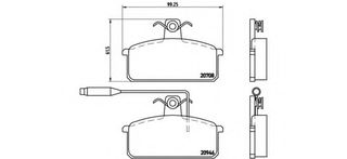 Σετ Τακάκια BREMBO P23024