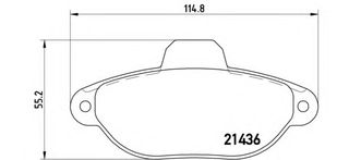 Σετ Τακάκια BREMBO P23096