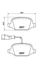 Σετ Τακάκια BREMBO P23131