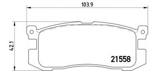 Σετ Τακάκια BREMBO P24025