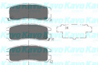 Σετ Τακάκια KAVO PARTS KBP5509