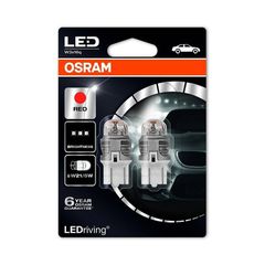 Λάμπες Osram W21/5W 12V 1.5W Ledriving Red 7915R-02B