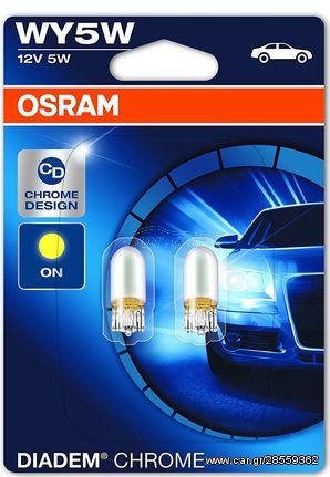 ΛΑΜΠΕΣ OSRAM WY5W 12V 5W DIADEM CHROME