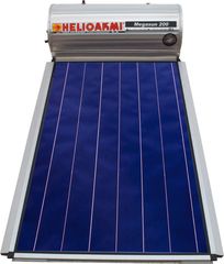 Helioakmi Megasun 200lt/2.62m² Glass Τριπλής Ενέργειας