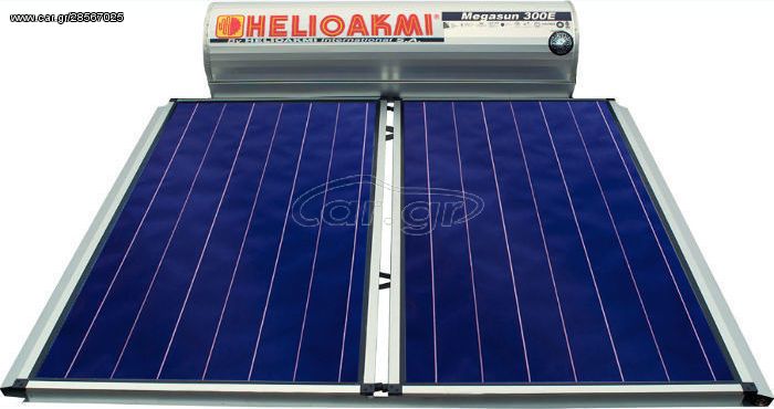 Helioakmi Megasun E300lt/5.24m² Glass Διπλής Ενέργειας