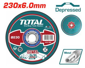 Δίσκος λειάνσεως μετάλλου TOTAL Φ - 230 Χ 6mm ( TAC2232301 )
