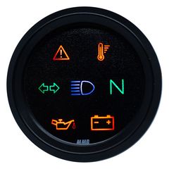 ΚΟΝΤΕΡ MMB, 48mm Ultra Mini indicator lights. Black, black face