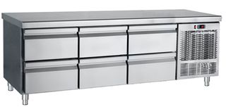 Ψυγείο πάγκος συντήρηση με 6 συρτάρια 185x70x68