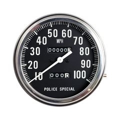 ΚΟΝΤΕΡ FL SPEEDOMETER, CUSTOM BLACK FACE (G)