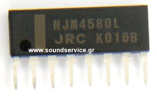 IC 4580L 8-SIP JRC NJM4580L ΟΛΟΚΛΗΡΩΜΕΝΟ ΠΡΟΕΝΙΣΧΥΤΗΣ STEREO NJM 4580L