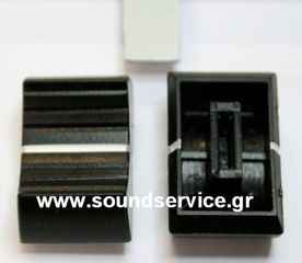 KSW15-5 ΚΟΥΜΠΙ ΣΥΡΟΜΕΝΟ ΜΑΥΡΟ/ΑΣΠΡΗ 24x15mm ΠΟΤΕΝΣΙΟΜΕΤΡΟ ΦΑΡΔΥ ΑΞΟΝΑ 8mm