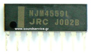 IC 4559L 8-SIP JRC NJM4559L ΠΡΟΕΝΙΣΧΥΤΗΣ STEREO NJM 4559L