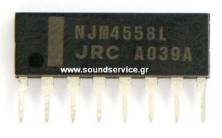 IC 4558L 8-SIP JRC NJM4558L ΟΛΟΚΛΗΡΩΜΕΝΟ ΠΡΟΕΝΙΣΧΥΤΗΣ STEREO NJM-4558L