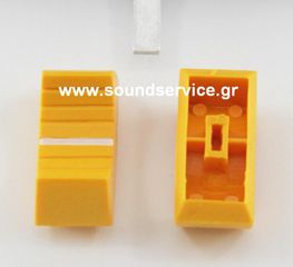 KSN11-4 ΚΟΥΜΠΙ ΣΥΡΟΜΕΝΟ ΚΙΤΡΙΝΟ-ΑΣΠΡΗ 24x11mm ΠΟΤΕΝΣΙΟΜΕΤΡΟ ΣΤΕΝΟ ΑΞΟΝΑ 4mm