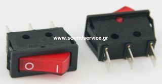 SW-6 ΔΙΑΚΟΠΤΗΣ POWER ON-OFF ΦΩΤΙΖΟΜΕΝΟΣ 3-ΕΠΑΦΩΝ 250V 16A