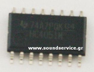IC 74HC4051 SO-16 SMD ΟΛΟΚΛΗΡΩΜΕΝΟ ΚΥΚΛΩΜΑ CD74HC4051