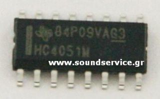 IC 74HC4051 SOP-16 SMD ΟΛΟΚΛΗΡΩΜΕΝΟ ΚΥΚΛΩΜΑ CD74HC4051