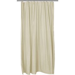 Κουρτίνα μπάνιου 180x200cm, με κρίκους, Ζακάρ, Microfiber 90gsm, Εκρού, Artisti Italiani