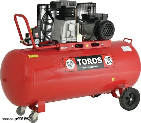 TOROS DH-30200/10 ΕΠΑΓΓΕΛΜΑΤΙΚΟΣ ΑΕΡΟΣΥΜΠΙΕΣΤΗΣ ΜΕ ΙΜΑΝΤΑ 240V 200LT 3HP 602040  Toros